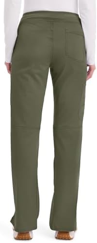 Cherokee Women Scrub Pant with Straight Leg Pull on Pant Medical Bottom with 4 Pocket & 2 Way Stretch Fabric   WW110