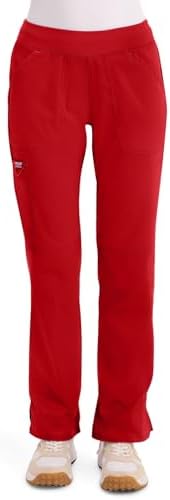 Cherokee Women Scrub Pant with Straight Leg Pull on Pant Medical Bottom with 4 Pocket & 2 Way Stretch Fabric   WW110