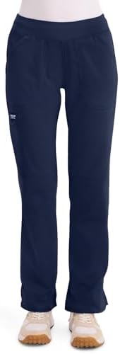 Cherokee Women Scrub Pant with Straight Leg Pull on Pant Medical Bottom with 4 Pocket & 2 Way Stretch Fabric   WW110