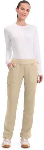 Cherokee Women Scrub Pant with Straight Leg Pull on Pant Medical Bottom with 4 Pocket & 2 Way Stretch Fabric   WW110
