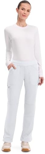 Cherokee Women Scrub Pant with Straight Leg Pull on Pant Medical Bottom with 4 Pocket & 2 Way Stretch Fabric   WW110