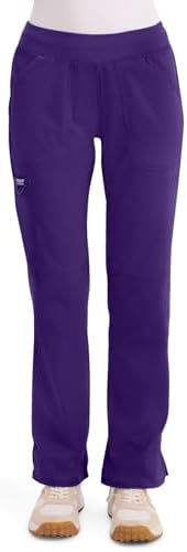 Cherokee Women Scrub Pant with Straight Leg Pull on Pant Medical Bottom with 4 Pocket & 2 Way Stretch Fabric   WW110