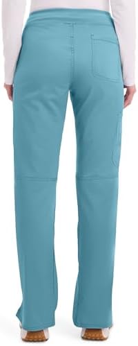 Cherokee Women Scrub Pant with Straight Leg Pull on Pant Medical Bottom with 4 Pocket & 2 Way Stretch Fabric   WW110