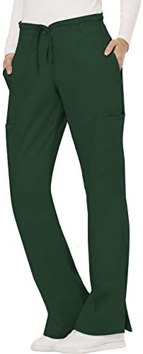Cherokee Women Scrubs Pant Workwear Revolution Mid Rise Moderate Flare Drawstring WW120