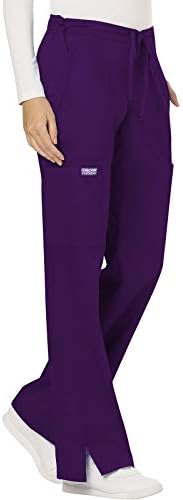 Cherokee Women Scrubs Pant Workwear Revolution Mid Rise Moderate Flare Drawstring WW120
