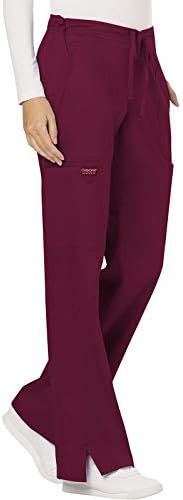 Cherokee Women Scrubs Pant Workwear Revolution Mid Rise Moderate Flare Drawstring WW120