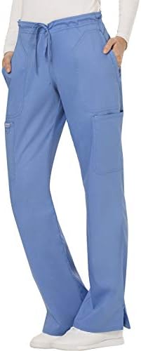 Cherokee Women Scrubs Pant Workwear Revolution Mid Rise Moderate Flare Drawstring WW120
