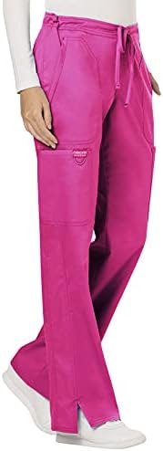 Cherokee Women Scrubs Pant Workwear Revolution Mid Rise Moderate Flare Drawstring WW120