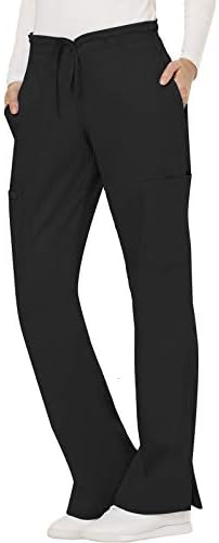 Cherokee Women Scrubs Pant Workwear Revolution Mid Rise Moderate Flare Drawstring WW120