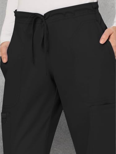 Cherokee Women Scrubs Pant Workwear Revolution Mid Rise Moderate Flare Drawstring WW120