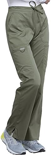 Cherokee Women Scrubs Pant Workwear Revolution Mid Rise Moderate Flare Drawstring WW120