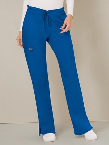 Cherokee Women Scrubs Pant Workwear Revolution Mid Rise Moderate Flare Drawstring WW120