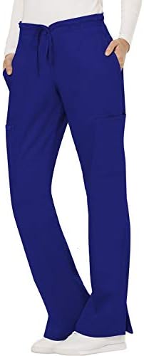 Cherokee Women Scrubs Pant Workwear Revolution Mid Rise Moderate Flare Drawstring WW120