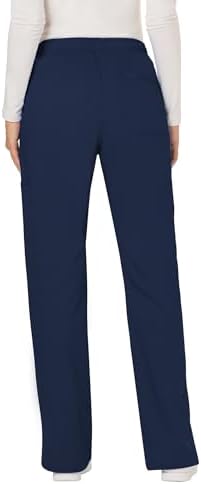 Cherokee Women Scrubs Pant Workwear Revolution Mid Rise Moderate Flare Drawstring WW120