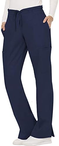 Cherokee Women Scrubs Pant Workwear Revolution Mid Rise Moderate Flare Drawstring WW120