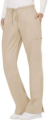 Cherokee Women Scrubs Pant Workwear Revolution Mid Rise Moderate Flare Drawstring WW120