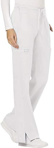 Cherokee Women Scrubs Pant Workwear Revolution Mid Rise Moderate Flare Drawstring WW120