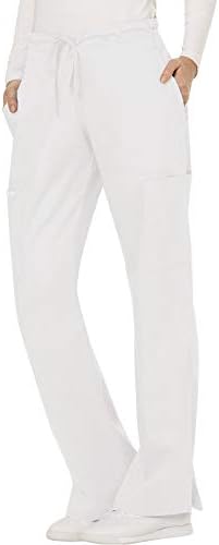Cherokee Women Scrubs Pant Workwear Revolution Mid Rise Moderate Flare Drawstring WW120