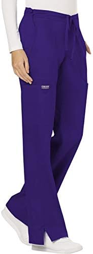 Cherokee Women Scrubs Pant Workwear Revolution Mid Rise Moderate Flare Drawstring WW120