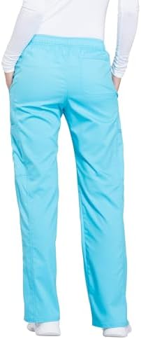 Cherokee Women Scrubs Pant Workwear Revolution Mid Rise Moderate Flare Drawstring WW120