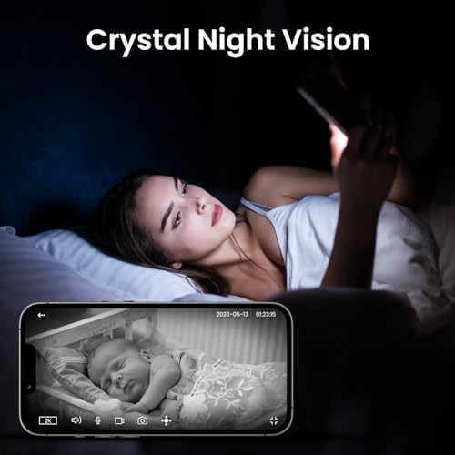 Cinnado Security Camera Indoor 2K 360  WiFi Cameras for Home Security Pet/Dog/Baby Camera with Phone app  2 Way Audio  Night Vision  24/7 SD Card Storage  Works with Alexa & Google Home  2 4Ghz  D1