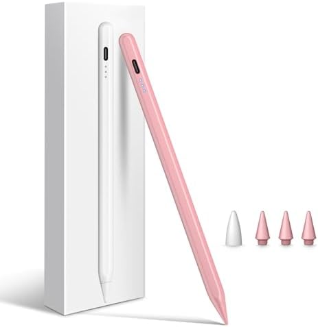 Cisteen Stylus Pen for iPad 2025 2018 with Faster Charge Tilt Sensor Pencil Compatible with iPad 10/9/8/7/6 11th A16 Air 11/13 M2/M3 Pro 11/13 M4/M5 Pro 12 9 Air 5/4/3 Mini 7/6/5