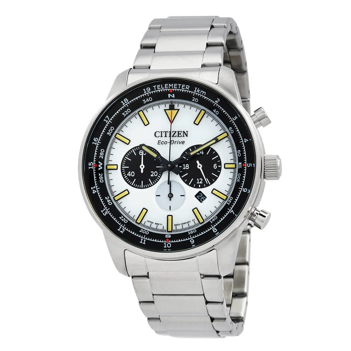 Citizen Chronograph Eco Drive White Dial Men s Watch CA4500 91A