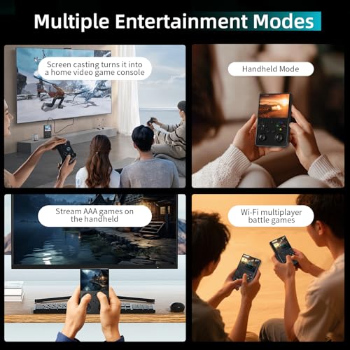 Classic Up Linux Handheld Game Console 3 5 IPS Screen with a 64G Card Pre Loaded 4969 Games Supports 5G WiFi Bluetooth HDMI and TV Output 3200mAh