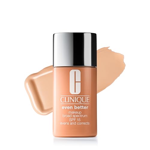 Clinique Even Better Makeup Liquid Foundation SPF 15 With Vitamin C For Dry   Oily Combination Skin Types   Medium Coverage   Natural Finish   Evens Skin Tone   Reduces Dark Spots