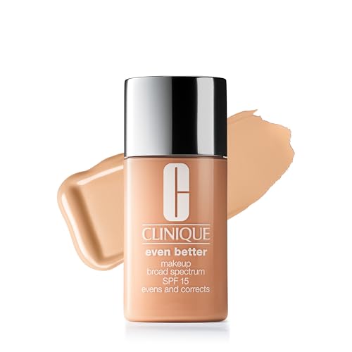 Clinique Even Better Makeup Liquid Foundation SPF 15 With Vitamin C For Dry   Oily Combination Skin Types   Medium Coverage   Natural Finish   Evens Skin Tone   Reduces Dark Spots