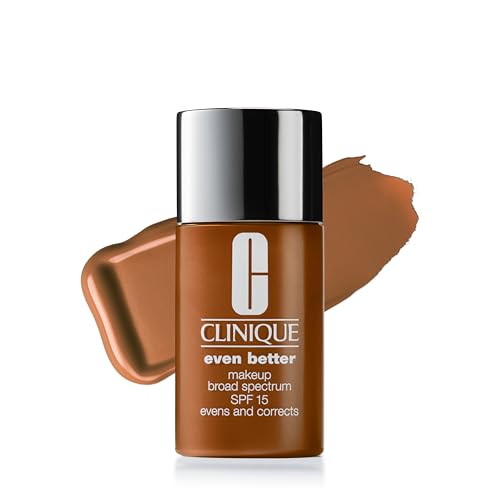 Clinique Even Better Makeup Liquid Foundation SPF 15 With Vitamin C For Dry   Oily Combination Skin Types   Medium Coverage   Natural Finish   Evens Skin Tone   Reduces Dark Spots