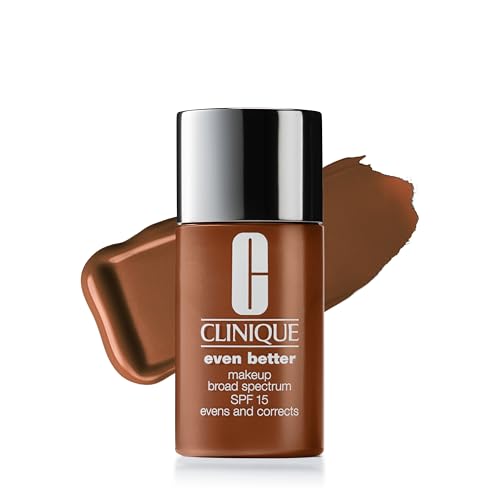 Clinique Even Better Makeup Liquid Foundation SPF 15 With Vitamin C For Dry   Oily Combination Skin Types   Medium Coverage   Natural Finish   Evens Skin Tone   Reduces Dark Spots