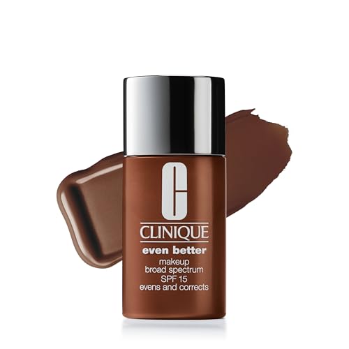 Clinique Even Better Makeup Liquid Foundation SPF 15 With Vitamin C For Dry   Oily Combination Skin Types   Medium Coverage   Natural Finish   Evens Skin Tone   Reduces Dark Spots