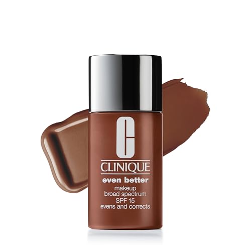 Clinique Even Better Makeup Liquid Foundation SPF 15 With Vitamin C For Dry   Oily Combination Skin Types   Medium Coverage   Natural Finish   Evens Skin Tone   Reduces Dark Spots