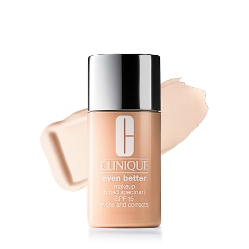 Clinique Even Better Makeup Liquid Foundation SPF 15 With Vitamin C For Dry   Oily Combination Skin Types   Medium Coverage   Natural Finish   Evens Skin Tone   Reduces Dark Spots