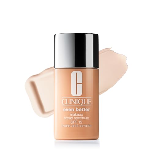 Clinique Even Better Makeup Liquid Foundation SPF 15 With Vitamin C For Dry   Oily Combination Skin Types   Medium Coverage   Natural Finish   Evens Skin Tone   Reduces Dark Spots