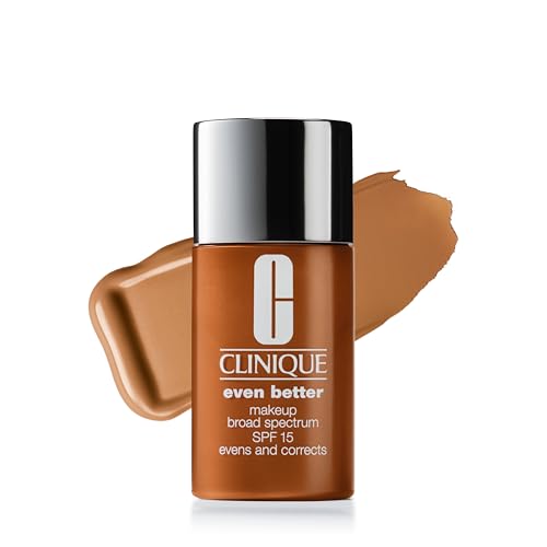 Clinique Even Better Makeup Liquid Foundation SPF 15 With Vitamin C For Dry   Oily Combination Skin Types   Medium Coverage   Natural Finish   Evens Skin Tone   Reduces Dark Spots