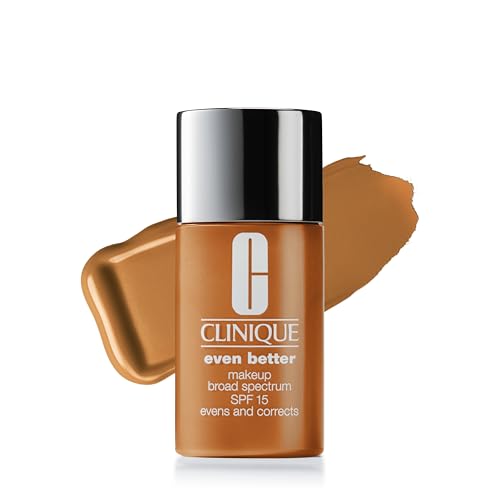 Clinique Even Better Makeup Liquid Foundation SPF 15 With Vitamin C For Dry   Oily Combination Skin Types   Medium Coverage   Natural Finish   Evens Skin Tone   Reduces Dark Spots