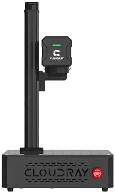 Cloudray 30W Fiber Laser Engraver & Cutter  Class 1  Laser Marking Machine for Metal Fabrication  Silver  Metal Marking  Stainless Steel  Name Card  Portable Laser Engraver & Etching Machine 30 000mW