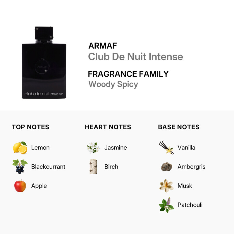 Club De Nuit Intense by for Men   6 8 oz EDP Spray  200 ml 