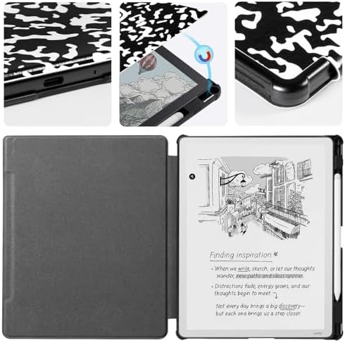 CoBak Funda para Kindle Scribe de 3ª generación 2025 de 11 pulgadas, Kindle Scribe Colorsoft – Funda de piel sintética con encendido automático, soporte para bolígrafo para Scribe de 11 pulgadas