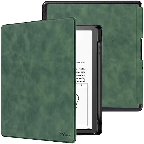 CoBak Funda para Kindle Scribe de 3ª generación 2025 de 11 pulgadas, Kindle Scribe Colorsoft – Funda de piel sintética con encendido automático, soporte para bolígrafo para Scribe de 11 pulgadas