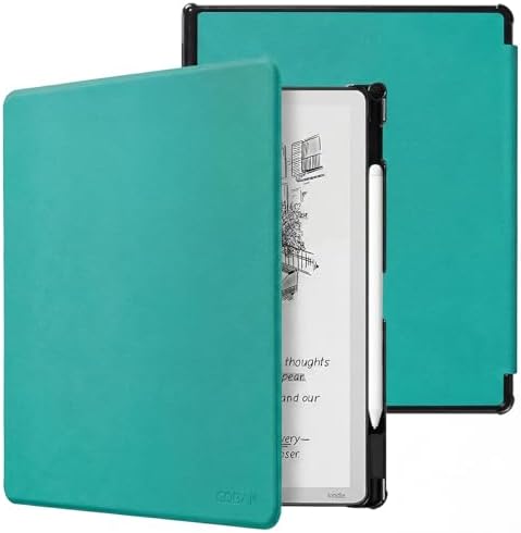 CoBak Funda para Kindle Scribe de 3ª generación 2025 de 11 pulgadas, Kindle Scribe Colorsoft – Funda de piel sintética con encendido automático, soporte para bolígrafo para Scribe de 11 pulgadas
