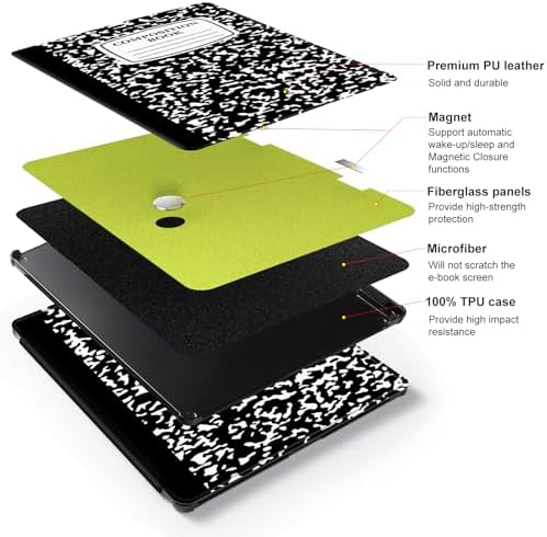 CoBak Funda para Kindle Scribe de 3ª generación 2025 de 11 pulgadas, Kindle Scribe Colorsoft – Funda de piel sintética con encendido automático, soporte para bolígrafo para Scribe de 11 pulgadas