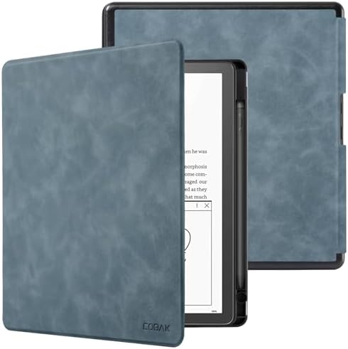 CoBak Funda para Kindle Scribe de 3ª generación 2025 de 11 pulgadas, Kindle Scribe Colorsoft – Funda de piel sintética con encendido automático, soporte para bolígrafo para Scribe de 11 pulgadas