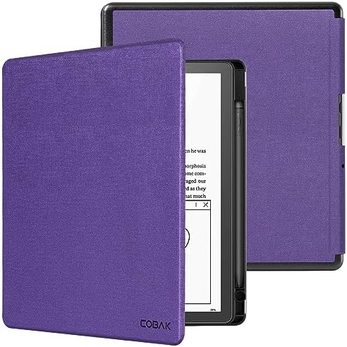 CoBak Funda para Kindle Scribe de 3ª generación 2025 de 11 pulgadas, Kindle Scribe Colorsoft – Funda de piel sintética con encendido automático, soporte para bolígrafo para Scribe de 11 pulgadas