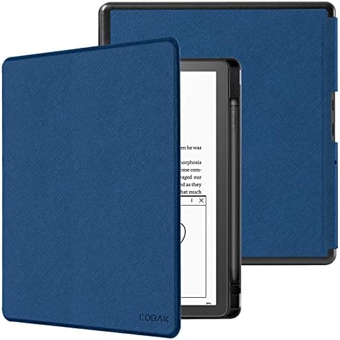 CoBak Funda para Kindle Scribe de 3ª generación 2025 de 11 pulgadas, Kindle Scribe Colorsoft – Funda de piel sintética con encendido automático, soporte para bolígrafo para Scribe de 11 pulgadas