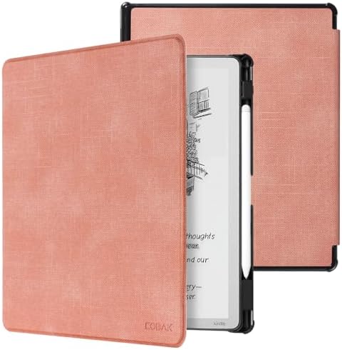 CoBak Funda para Kindle Scribe de 3ª generación 2025 de 11 pulgadas, Kindle Scribe Colorsoft – Funda de piel sintética con encendido automático, soporte para bolígrafo para Scribe de 11 pulgadas