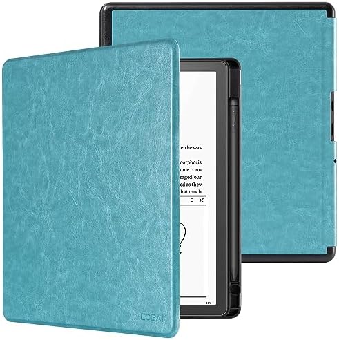 CoBak Funda para Kindle Scribe de 3ª generación 2025 de 11 pulgadas, Kindle Scribe Colorsoft – Funda de piel sintética con encendido automático, soporte para bolígrafo para Scribe de 11 pulgadas
