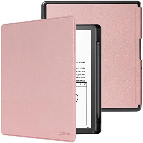 CoBak Funda para Kindle Scribe de 3ª generación 2025 de 11 pulgadas, Kindle Scribe Colorsoft – Funda de piel sintética con encendido automático, soporte para bolígrafo para Scribe de 11 pulgadas